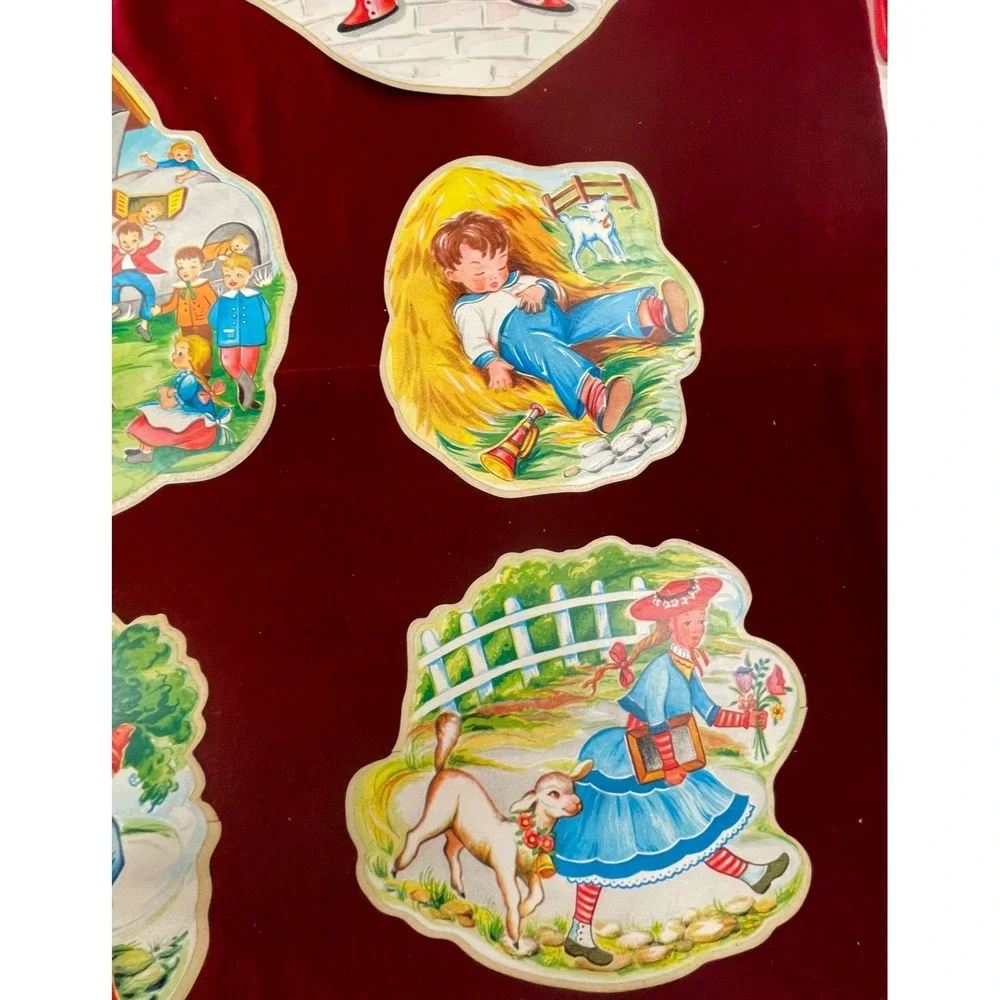 1956 Nursery Rhymes Con-Tact Cut-Out‎ ~ VERY RARE